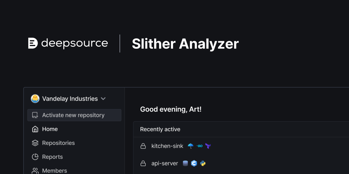 Slither static analysis and sast deepsource