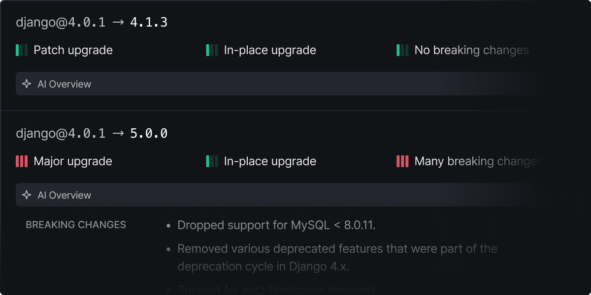 Multi-variate auto-remediation in DeepSource SCA