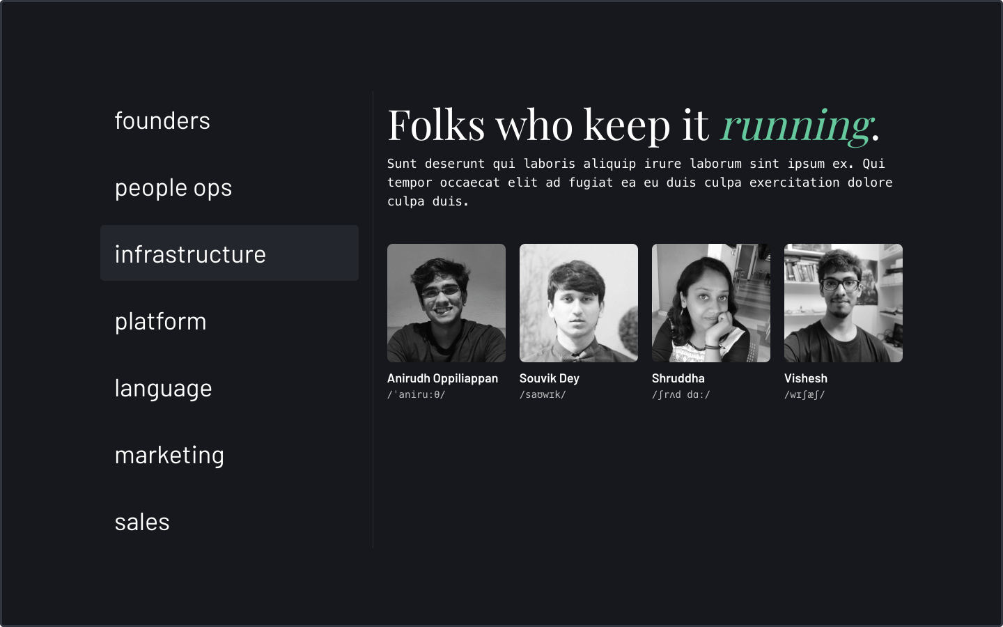 DeepSource People - Infrastructure team