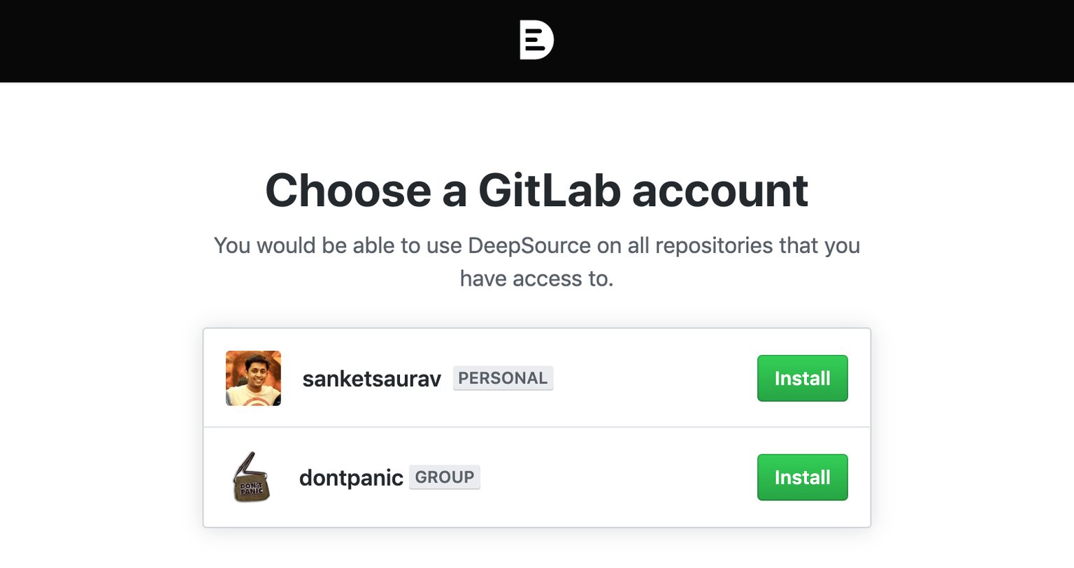 GitLab installation