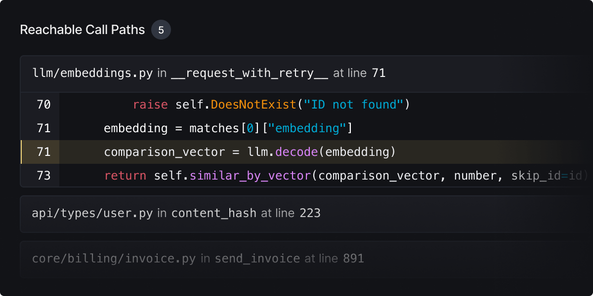 Reachability Analysis in DeepSource SCA