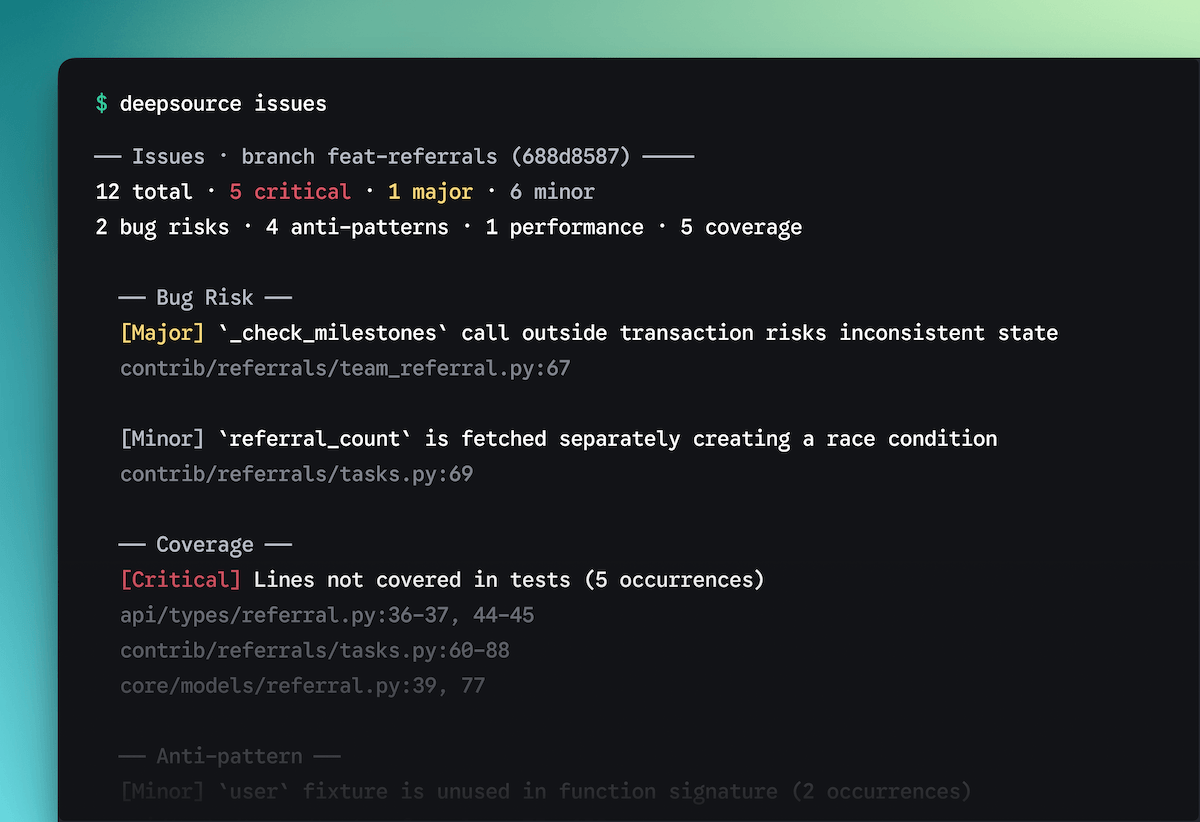 DeepSource CLI v2
